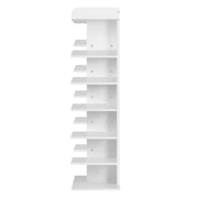 Shoe rack - Wooden shoe rack - Shoe cabinet - 12-tier shoe rack - Stackable shoe rack - 46kg - White