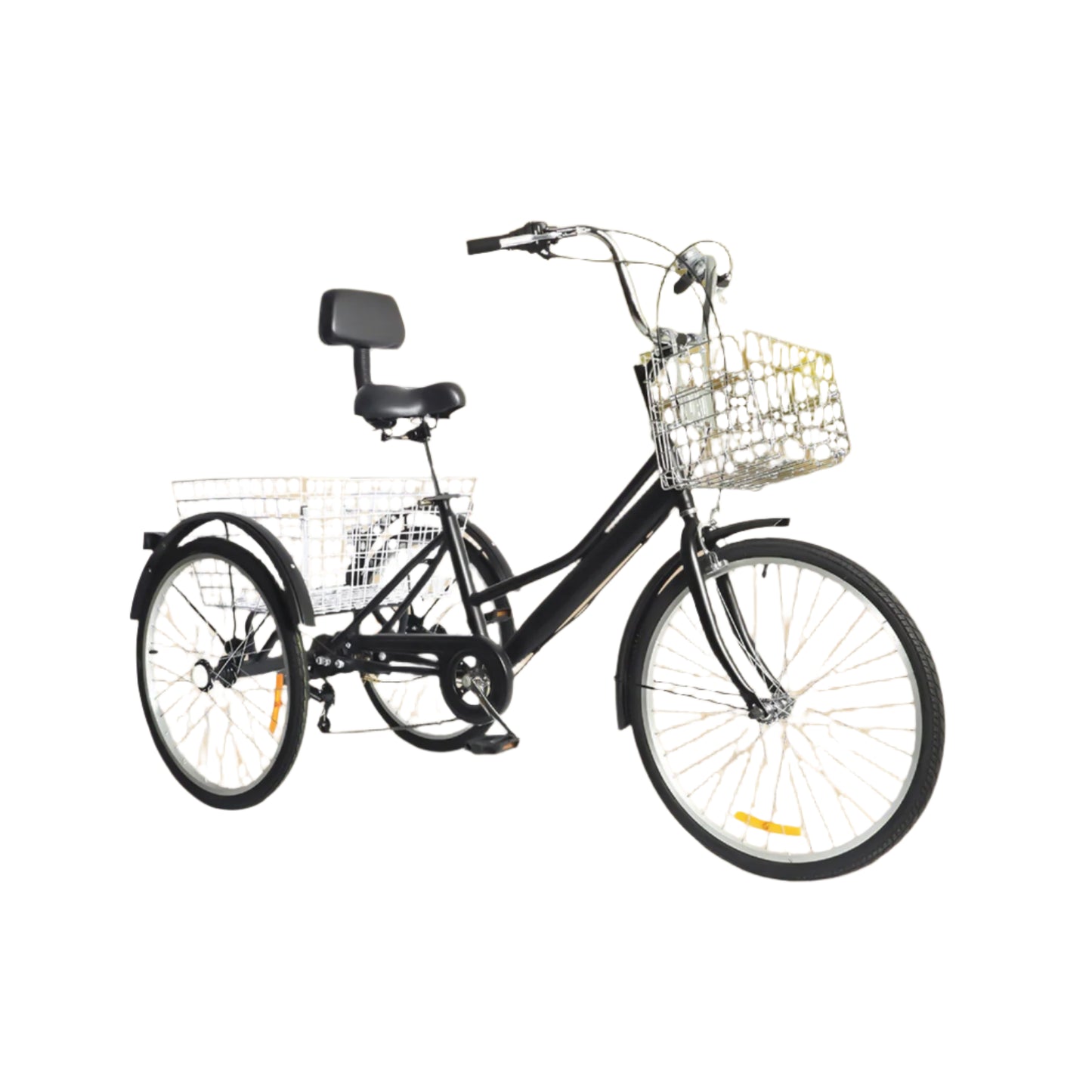 Driewieler – Drie-Wiel Fiets – Seniorenfiets – Comfortfiets – 24 Inch – 7 Versnellingen – Ergonomische Zitting