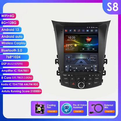 Autoradio Hyundai i30 GD – Multimedia Speler – Navigatie Systeem – Android Auto – CarPlay – 9,7 Inch QLED Touchscreen – Android 14 Besturingssysteem – 8-Core Processor & 128GB Opslag - QUORE