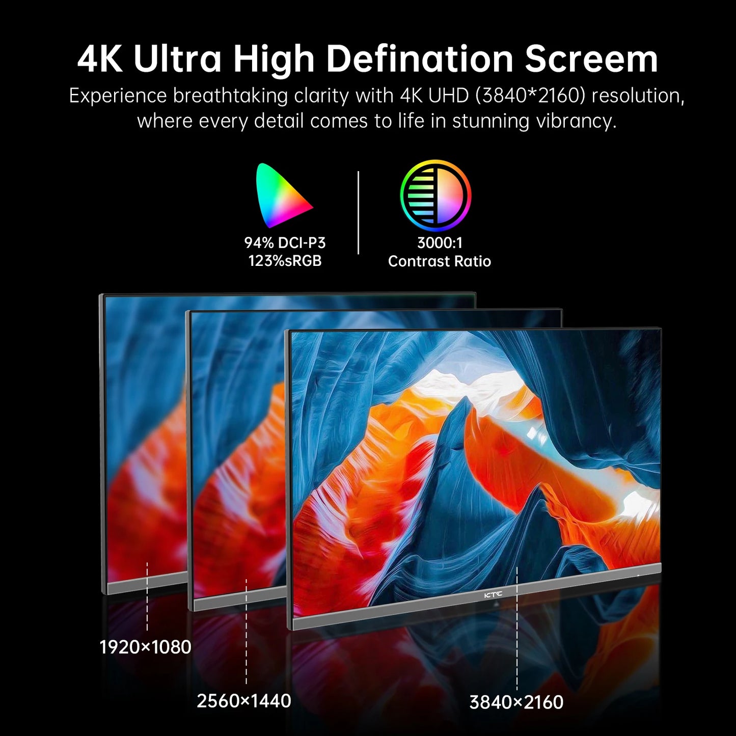 4K Monitor – Ultra HD Scherm – Smart Display – LCD Monitor – VA Paneel – 32 Inch – HDR10 – Ingebouwde Speakers - QUORE