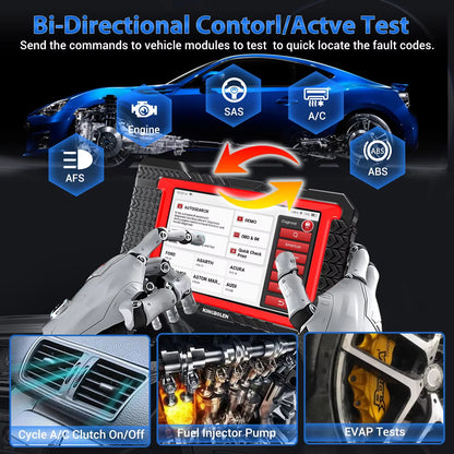 OBD2 Scanner – Auto Uitleesapparaat – Diagnoseapparaat – Codelezer – Uitleesapparatuur – 7 Inch Touchscreen – 31 Resetfuncties