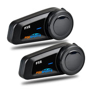 Motorfietsintercom - Helmintercom - MotorfietshelmHeadset - Bluetooth Helmintercom - Helm - Motorfietsaccessoires - 2PCs - 6 Rider - 1000M - Groep BT Interphone FM Radio
