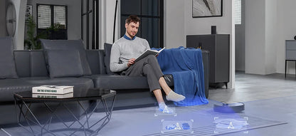 Robotstofzuiger – Robotstofzuiger Met Dweilfunctie – Automatische Afvoer – Laser Navigatie – 5000Pa Zuigkracht – 3 Uur Accuduur