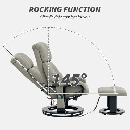 Relaxfauteuil – Massagestoel – Relaxstoel – Zithoekstoel – 10 Massagepunten – Verstelbare Rugleuning