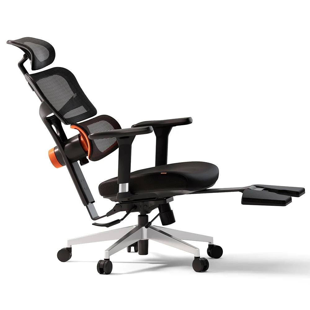 Ergonomische Bureaustoel – Gamingstoel - Comfortabele Stoel – Kantoorstoel – Thuiswerkstoel – Instelbare Rugleuning – Ademend Mesh – Uitschuifbare Voetensteun