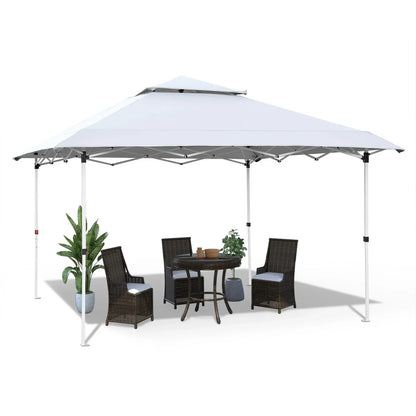 Partytent – Tuinent – Paviljoen – Pop-Up Tent – Waterdicht – UV-Bestendig – Aluminium Frame - Lichtgrijs