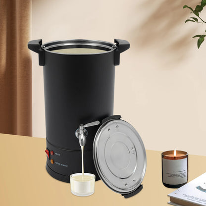 Elektrische Wassmelter - Wax Melter - Wassmeltpot - Grote - Kaarsen Smeltpot - 12L - RVS - Waxverwarmer - 1100W - Instelbare Temperatuur - Voor Kaarsen Maken - Cosmetica