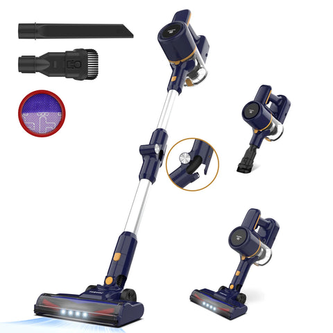 Cordless Stick Vacuum Cleaner - Stick Vacuum Cleaner - Vacuum Cleaner - Cordless Stick Vacuum Cleaner - Powerful Suction - 6 in 1 - 20Kpa - Lightweight - 200W - Cyclone Type
