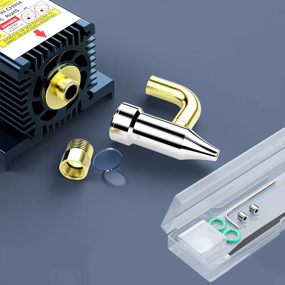 Lasergraveermachine - Graveerset - Graveerder - Graveerapparaat - 5W - Precisie Laser Cutter met Automatische Luchtpomp - 0.06x0.08mm Focus - 32-bit Controller - 410x400mm Werkgebied - voor Graveren en Snijden van Hout, Leer, Acryl