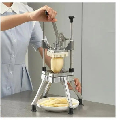Frietsnijder  - Patatsnijder - Handmatige Frietsnijder - Groentesnijder -  Mandoline - Aardappelsnijder – 12 inch -  Ideaal voor Aardappelen, Uien, Fruit en Meer