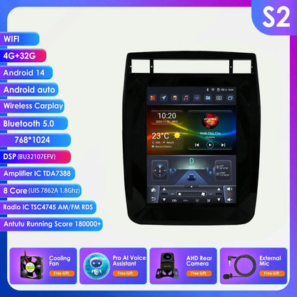 9.7INCH Android Car Radio for Volkswagen VW Touareg 2011-2017 Stereo Carplay Android Auto Multimedia Car Intelligent GPS Player