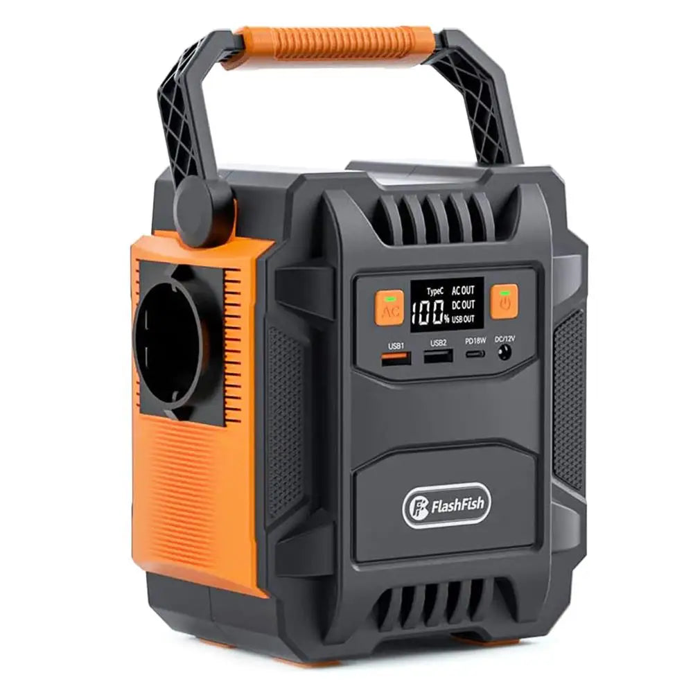 Draagbare Power Station – Mobiele Batterij – Noodstroom – Camping Accu – 172,8 Wh – 6 Aansluitingen – LED Noodlicht