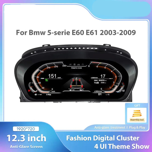 Digitale Dashboard – Digitaal Instrumentenpaneel – Virtuele Cockpit – LCD Display – Auto Meter – 12,3 Inch HD Scherm – Plug & Play Installatie