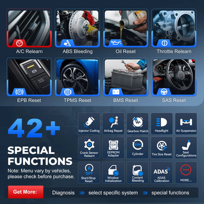 Autodiagnosetool – OBD2 Scanner – Diagnoseapparaat – Auto Scanner – ECU Programmer – 8 Inch Touchscreen – Bi-directionele Controle - QUORE