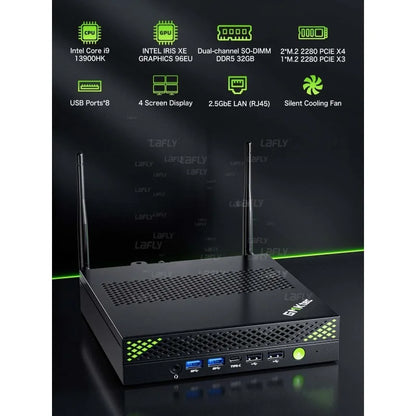 Mini PC – Mini Desktop – Compacte Computer – Kleine PC – Krachtige PC – Intel Core i9-13900HK Processor – Tot 96 GB DDR5 RAM
