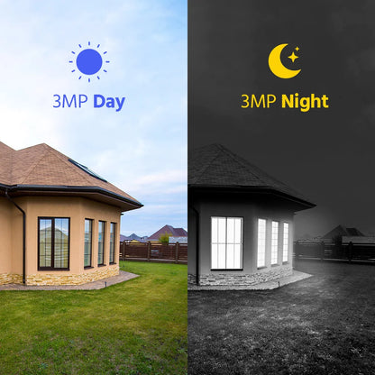 Draadloze Beveiligingscamera Set – Wifi Camera – Buiten Camera – NVR Systeem – 3MP Resolutie – Infrarood Nachtzicht – IP66 Waterdicht