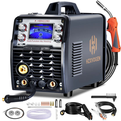 MIG-lasmachine – Lasapparaat – Lasinverter – TIG-lasser – ARC-lasmachine – 26V Toorts – Intelligente Bediening met LCD-display