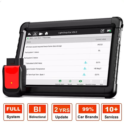 OBD2 Scanner – Diagnoseapparaat – Autodiagnose – Foutcode Lezer – Systeemdiagnose – 10,1 Inch Touchscreen – Bluetooth Verbinding