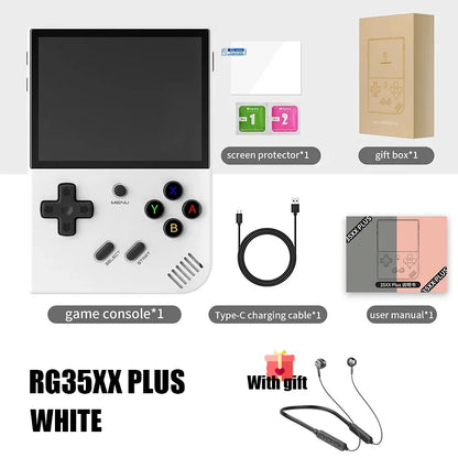 ANBERNIC RG35XX PLUS Handheld Game Player 3.5″ IPS 640*480 Screen Portable Video Game Player Christmas Gifts 5000+ Games - QUORE