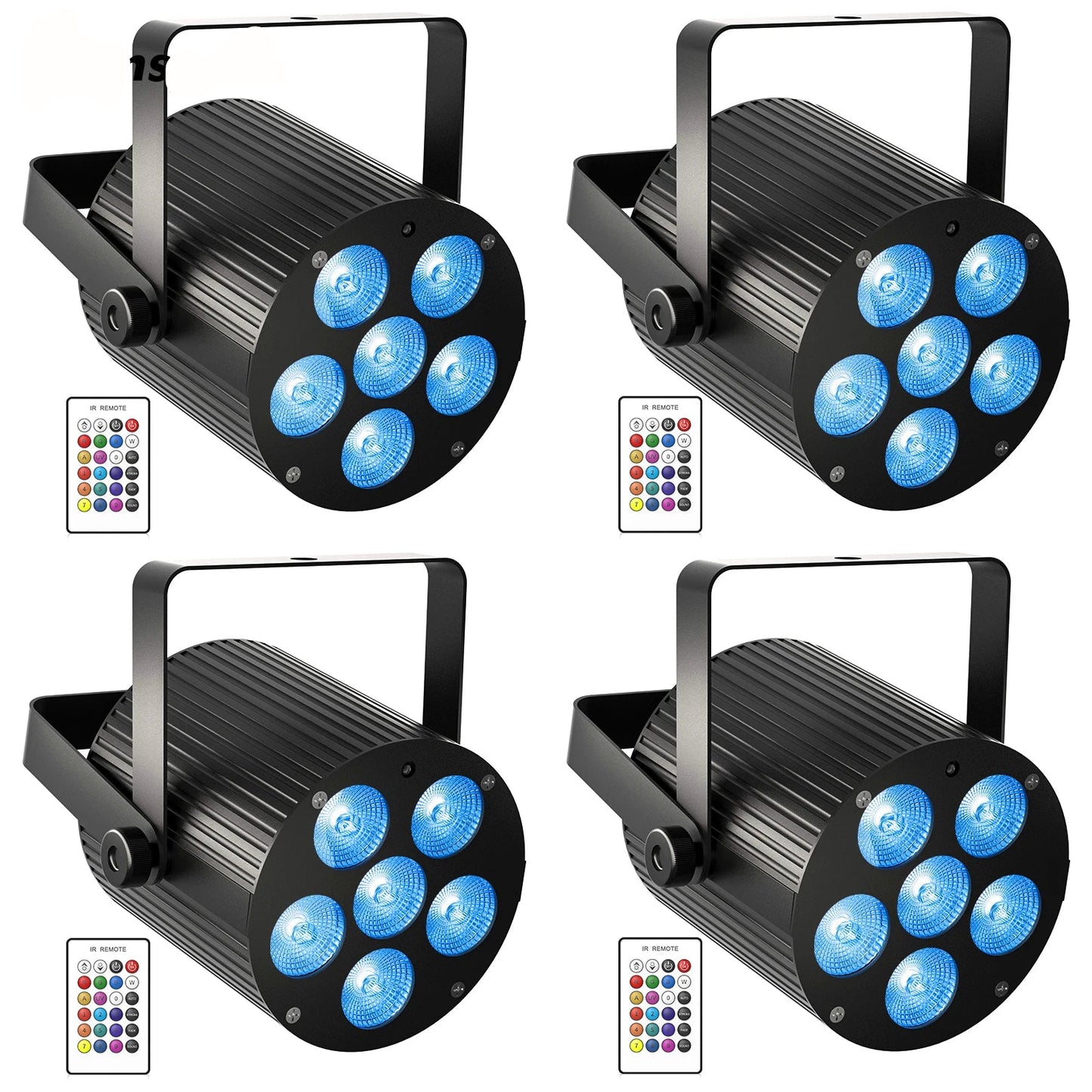 Led Par Licht – LED Discolamp – Podiumverlichting – DJ Verlichting – Feestverlichting – 60W Vermogen – RGBWAUV Kleurenmix