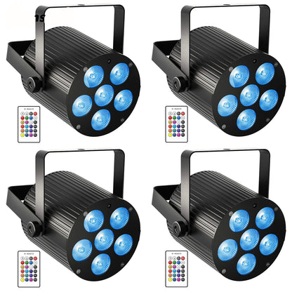 Led Par Licht – LED Discolamp – Podiumverlichting – DJ Verlichting – Feestverlichting – 60W Vermogen – RGBWAUV Kleurenmix