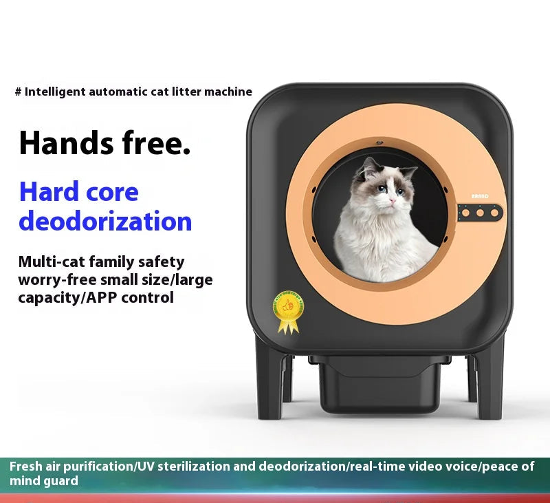 Kattenbak – Kattentoilet – Automatische Kattenbak – Zelfreinigende Kattenbak – Elektrische Kattenbak – Met UV-Sterilisatie – 70L Binnenruimte