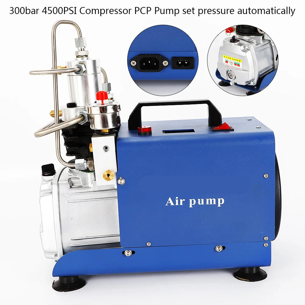 Professionele Elektrische Compressor – Hoge Druk Compressor – Duikflessen Pomp – Industriële Luchtcompressor – 1.8 kW – Automatische Drukinstelling