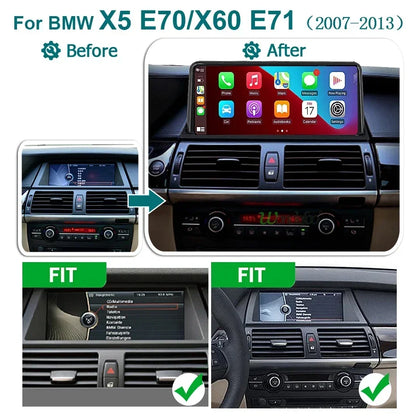 12,5 inch Multimediaspeler – Autovideo Systeem – Touchscreen Radio – 2DIN Android Navigatie – Draadloze CarPlay & Android Auto – Snelle 8-Core Processor – Originele Functies Behoud