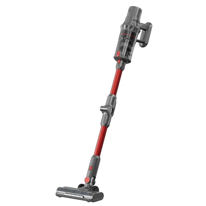 Draadloze Stofzuigers - Stofzuiger - Natte & Droge - Vacuum Cleaner - 33000Pa - 500W - 8 x 2200mAh Verwijderbare Batterijen - Draaibare Metalen Buis - Rood & Grijs