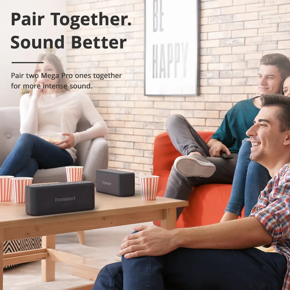 Tronsmart - Bluetooth Speakers -Bluetooth Speaker Wireless -Bluetooth Speaker Waterproof - 60W Portable Mega Pro- with voice assistant
