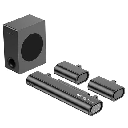 5.1 Soundbar – Surround Geluid – Dolby Atmos – Home Cinema – Bluetooth 5.3 – 380 Watt – Compact Design
