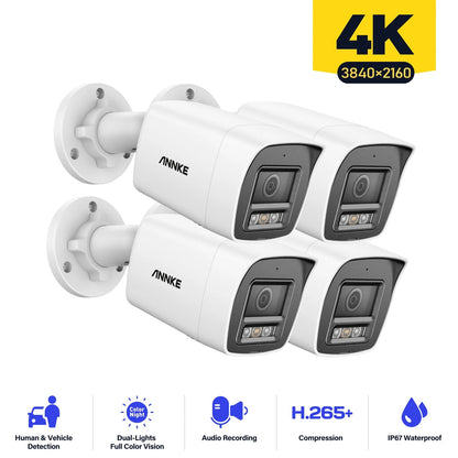 Bewakingscamera – Beveiligingscamera – IP Camera – CCTV Camera – Bullet Variant – 8MP 4K Resolutie – IP67 Waterdicht Met Nachtzicht