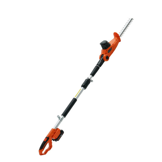 Vevor - Takkenschaar - Heggenschaar - Snoerloze heggenschaar - 20V - 74“-94” telescopisch ontwerp voor hoge takken - 18 inch stalen blad met dubbele rand - Oranje