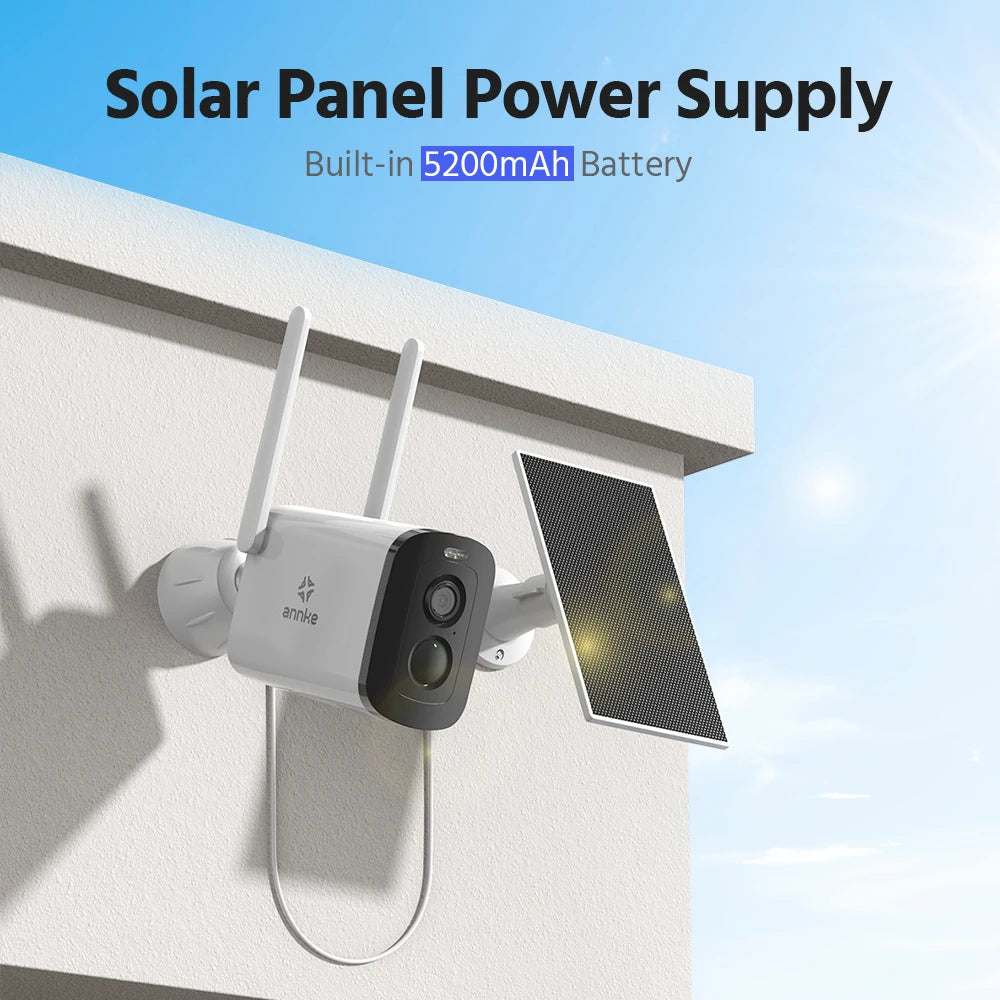 Draadloze Beveiligingscamera Buiten – Wifi Camera – Solar Camera – Wifi Beveiligingscamera – 4 Kamer Set – 4MP Full HD – Zonne-energie & AI Bewegingsdetectie