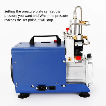 Professionele Elektrische Compressor – Hoge Druk Compressor – Duikflessen Pomp – Industriële Luchtcompressor – 1.8 kW – Automatische Drukinstelling