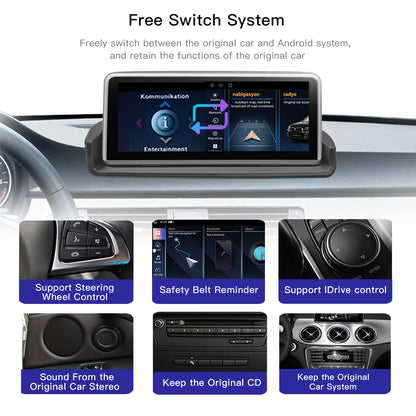 Android 14 Autoradio – Multimediaspeler – CarPlay Systeem – Touchscreen Radio – Bluetooth Audio – 10,25 Inch IPS Scherm – Qualcomm Snapdragon 665 Processor