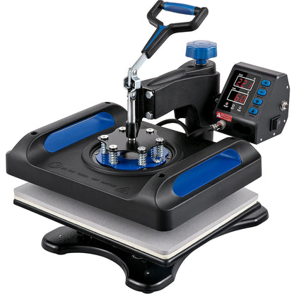 Warmtepers – Hittepers – Transferpers – Textielpers – Transferdrukmachine – Dubbele Buisverwarming – 12 x 15 Inch Platenmaat - QUORE