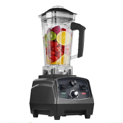 Slow Juicer - Juicer - Fruit and Vegetable Juicer - Juice Maker - 3HP - 2200W - Heavy Duty - Commercial Grade - Timer Blender - Mixer - Juice Extractor - Fruit Food Processor - Ice Smoothies - BPA Free 2L Jar - Gray