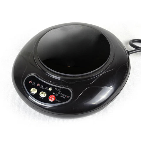 Induction Cooktop - Induction Hob - Induction Cook Top - Induction Stove - Electric Burner - Mini Induction Hob - Small Household Hot Pot - Tea Maker - Tea Stove - Electric Stove for Student Housing - Black