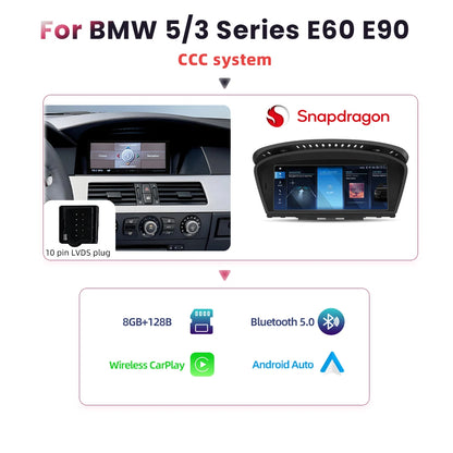 Multimedia Unit BMW 5 Serie – Navigatiesysteem – CarPlay – Android Auto – Touchscreen Radio – 8,8 Inch Display – 8GB RAM & 128GB Opslag