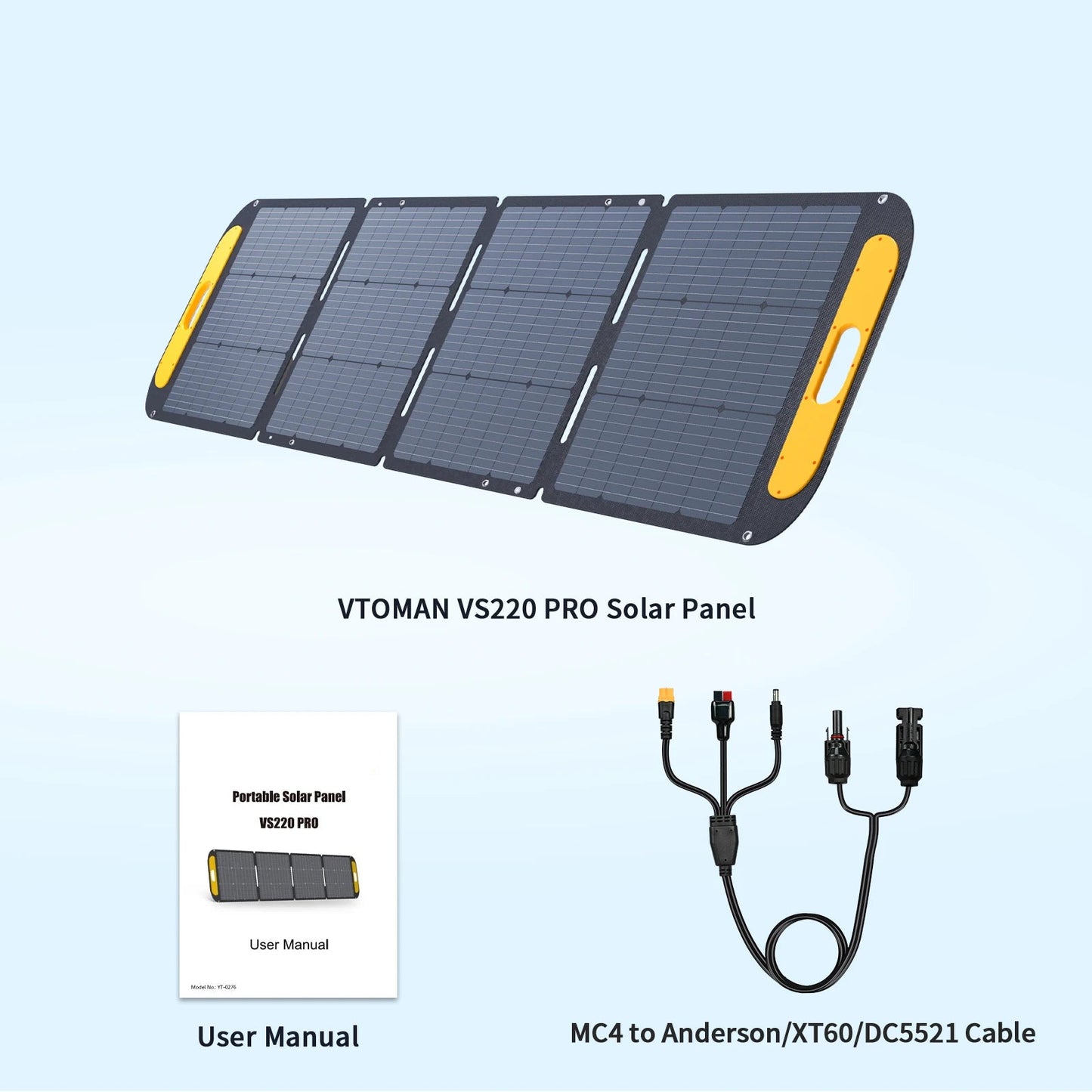 Zonnepanelen - Zonnepaneel Systeem - Opvouwbaar - Draagbaar - Zonne Energie - 220W - Waterdichte - Complete 48V Solar Kit voor Buiten, Camping of Thuisgebruik