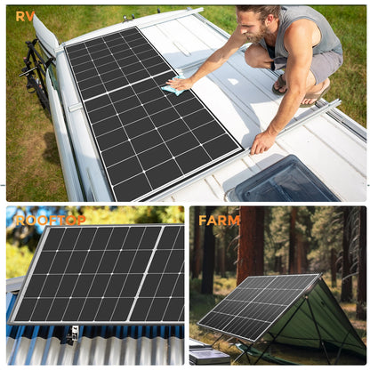 300W Monokristallijn Zonnepaneel – Solar Paneel – Zonnecel – Zonne-energie – Zonnepaneel 300 Watt – N-type 10BB Cellen – 25% Hoog Rendement