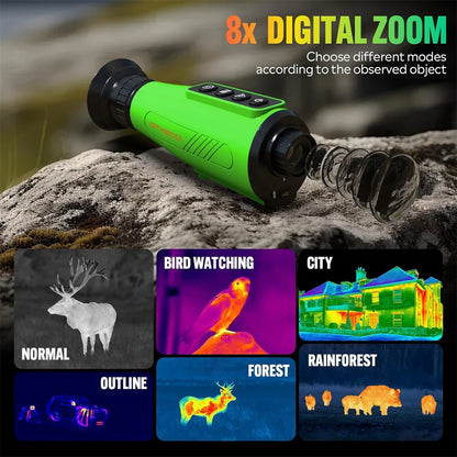 Warmtebeeldverrekijker – Thermal Imaging Monocular – Warmtebeeldkijker – Nachtkijker – Infraroodkijker – AI Superresolutie – AMOLED Scherm
