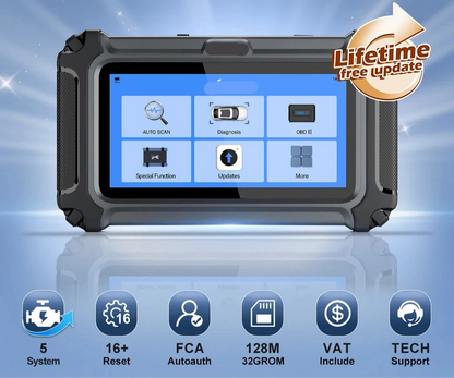OBD2 Diagnosetool – OBD2 Scanner – Auto Diagnoseapparaat – Foutcode Lezer – Resetfunctie – 5,45 Inch Touchscreen – Wifi Updates