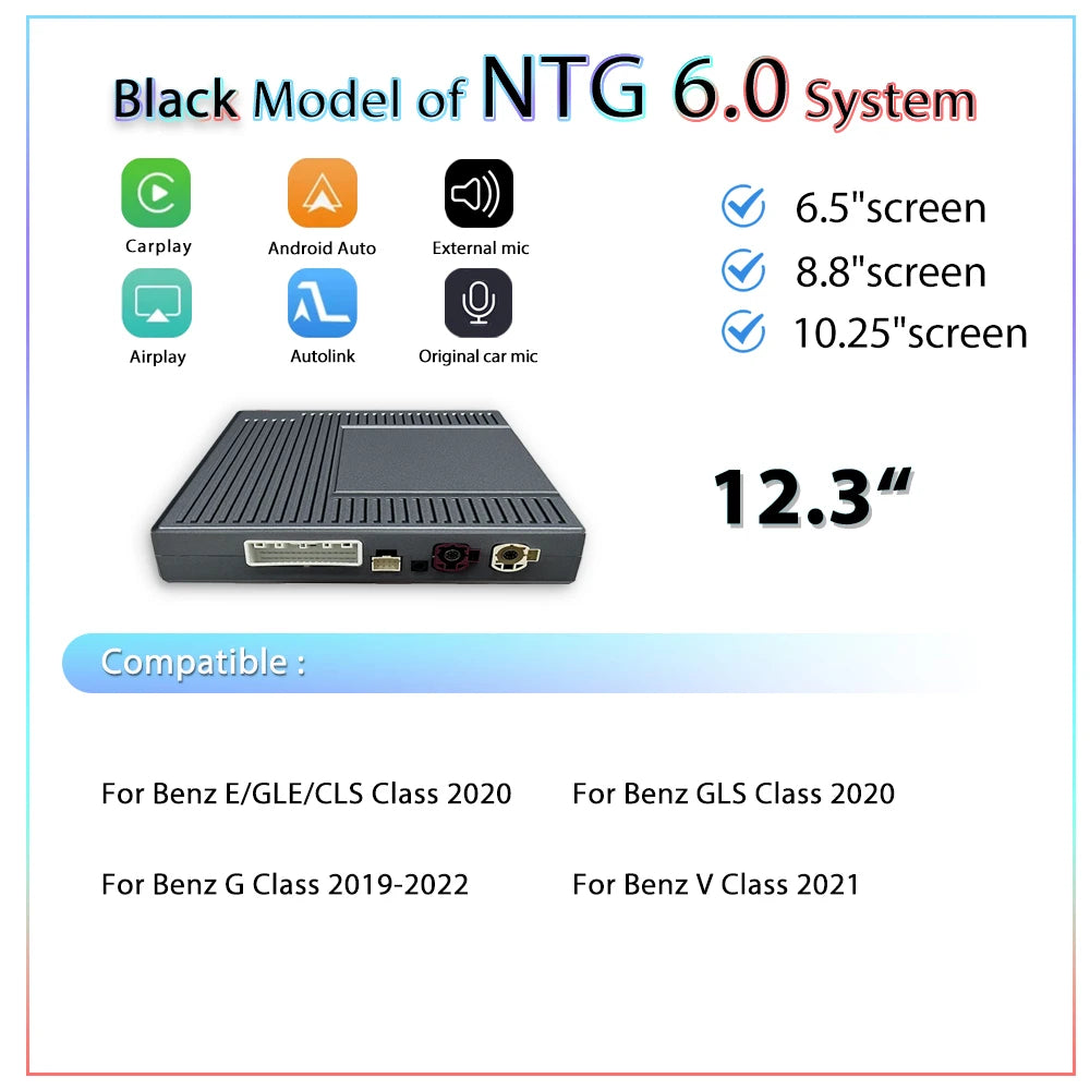 Draadloze CarPlay Module – Wireless CarPlay Adapter – Android Auto Interface – AirPlay Spiegelkoppeling – Infotainment Upgrade – Compatibel NTG 6.0 10,25" & 12,3" – Plug & Play Installatie – Originele Microfoon Integratie