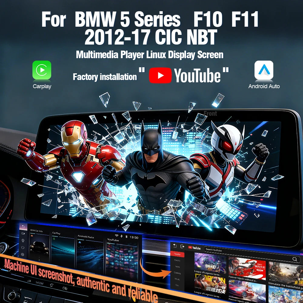 Multimedia Speler – Android Auto – CarPlay – Touchscreen Radio – Navigatiesysteem – 10,25 Inch Scherm – Draadloos CarPlay & YouTube Support