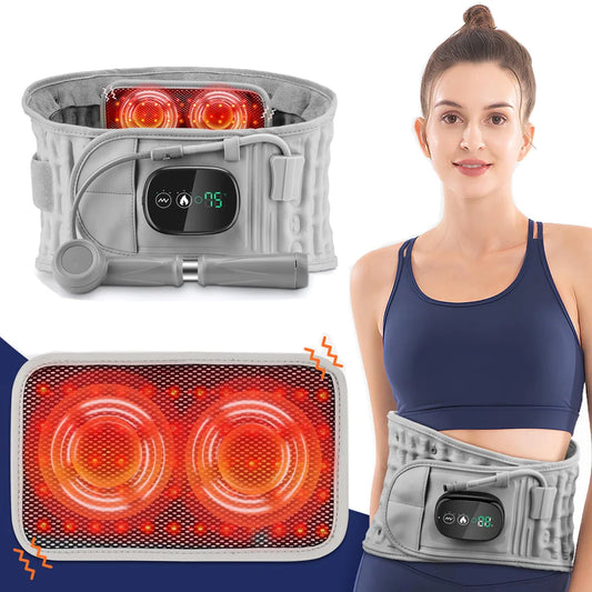 Infraroodband - Opblaasbaar - Infraroodlamp - Infraroodtherapie - Infraroodriem - Draagbare Infraroodband - Onderrug, Schouders, Benen - Afslankband - Fitness belt - Warmteband - Rood licht therapie - Red Light therapy - QUORE
