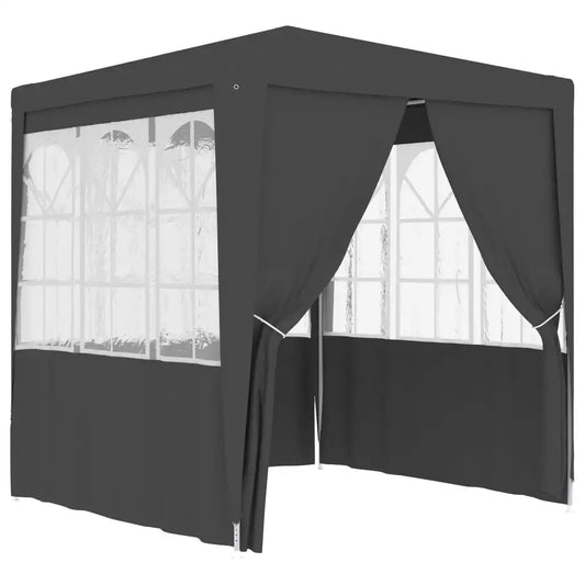 Paviljoen – Tuinpaviljoen – Partytent – Buitentent – Tuinent – Overkapping – Waterdicht – Robuust Stalen Frame - 2.5 x 2.5 m - Zwart