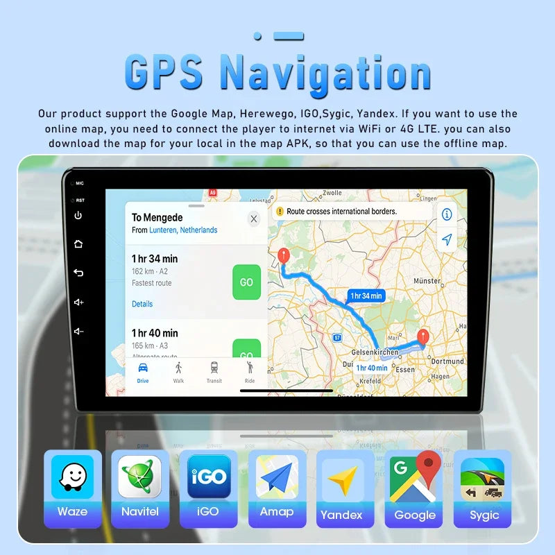 Android 12 Autoradio – Multimedia Systeem – GPS Navigatie – Carplay Radio – Auto Stereo – 9 Inch Touchscreen – 4x45W Versterker - QUORE