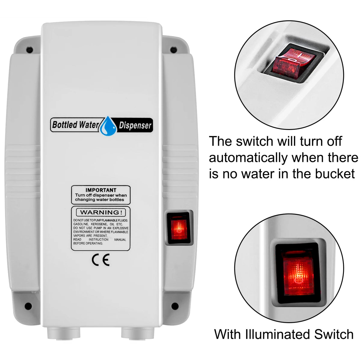Water dispenser pump - Water dispenser - Water dispenser - Water pump - with single inlet for coffee/tea makers, ice machines